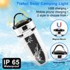 Solar 60 Led Tent Light  Led Rechargeable Lamp Power Outage Portable Emergency Camping Light With 2400mah Power Bank