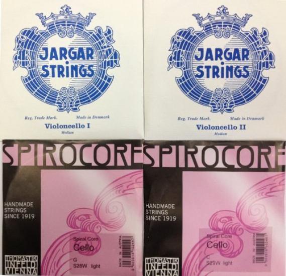 

Cello string set Cecilia Musica Selection JARGAR & SPIROCORE chrome winding (Weich)