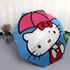 1pc Hello Kitty Automatic Opening/Closing Umbrella - Portable Three-Fold Design with 8-Bone Iron Frame - Outdoor - Ideal Gift for Fans, Travelers, Eve