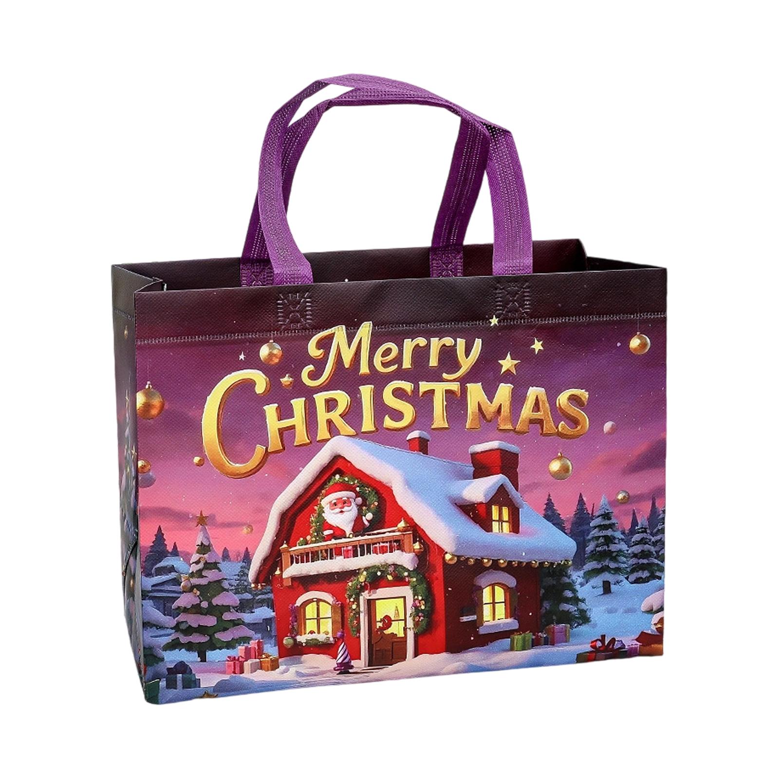 

Рождественские нетканые сумки, Рождественские подарочные пакеты, Сумки-тоут, Трехмерные сумки горячего прессования, Рекламные хозяйственные сумки One Size