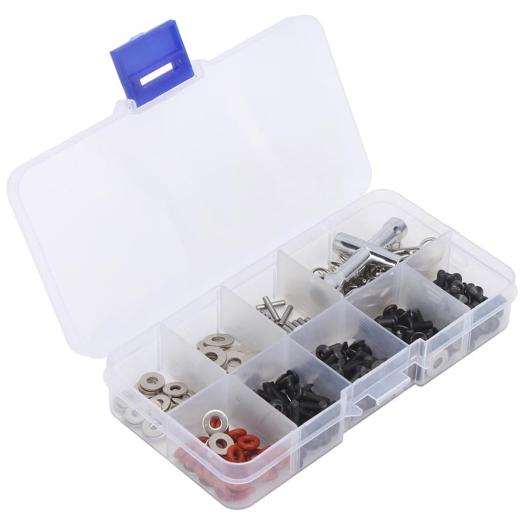 270Pcs RC Metal Screw Accessory Replacement Kit Fit for 1/8 1/10 Remote Control Car