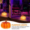 Cute Pumpkin Lantern Funny Night Light Desktop Ornament LED Pumpkin Light  Halloween Dress Up Props