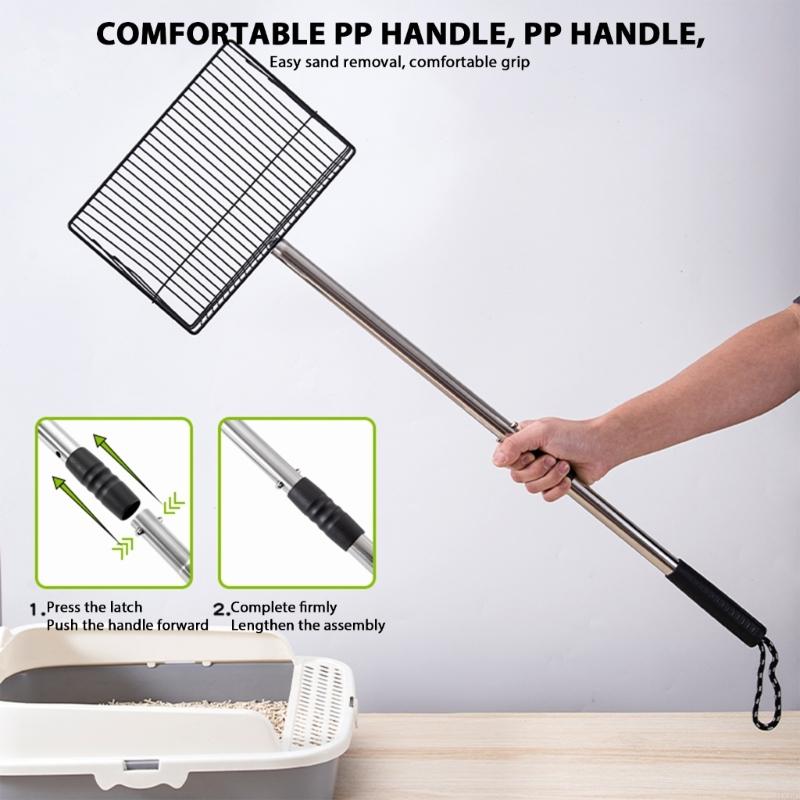High Quality Chicken Housing Cleaning Tool Adjustable Durable Metal Shovel for Waste and Debris Removal HX6C
