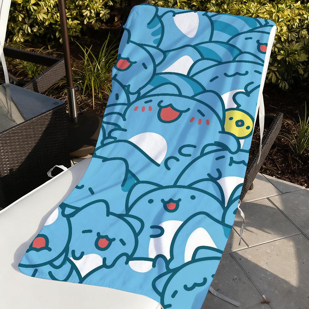 B-Bugcat CapooS Cartoon Towel Quick Drying Beach Towels Are Suitable For Swimming Pools Camping Yoga And The Gym