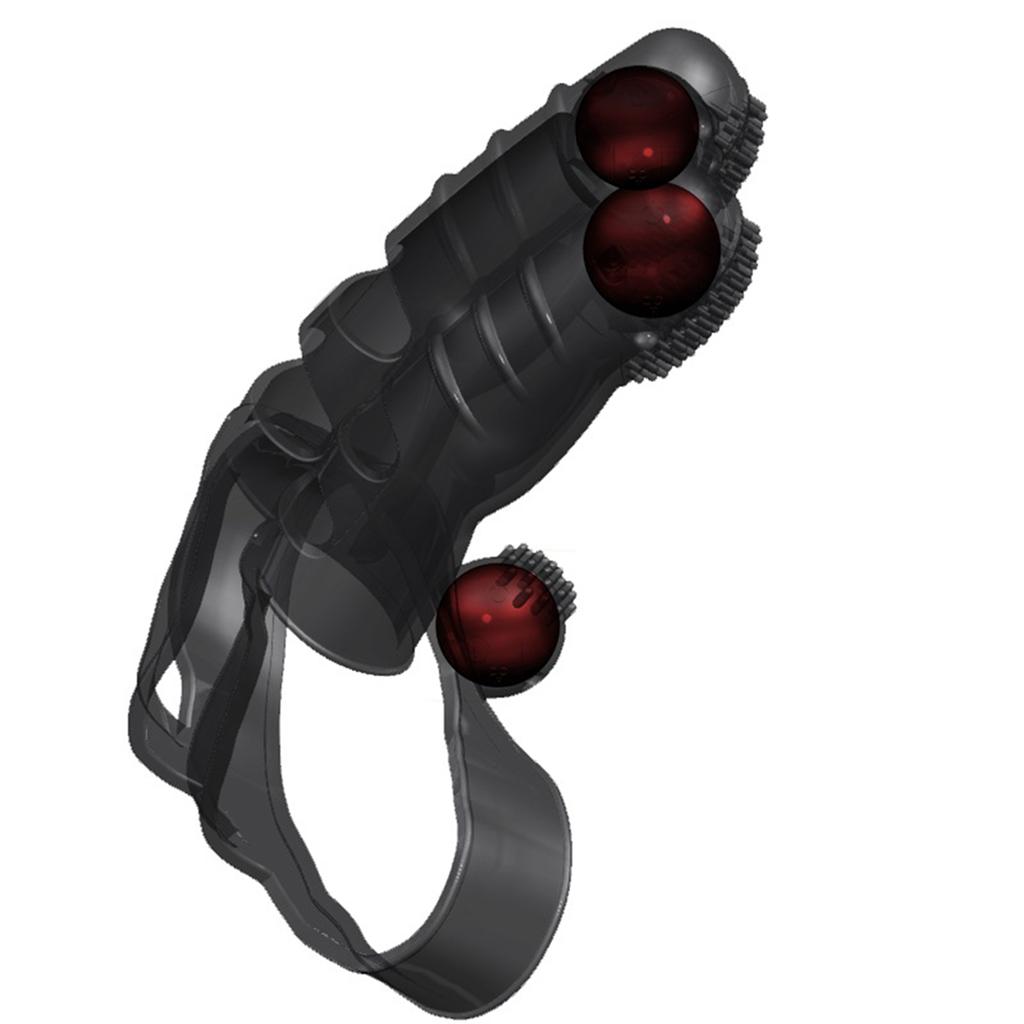 Bærbar fingerhylsevibrator fingertupp G-punktmassasjeapparat Sexleketøy for voksne