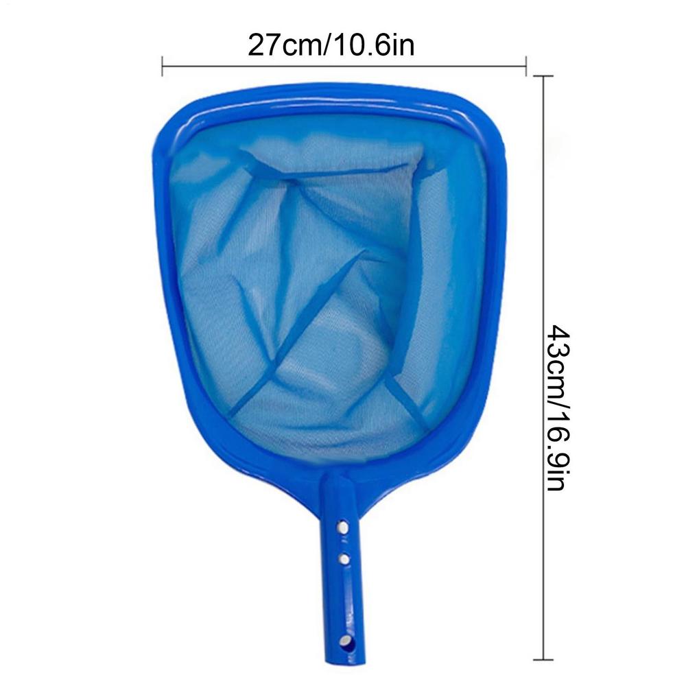 Pool Skimmer Net Telescopic Pole Fine Mesh Pool Cleaning Tool Pool Rake Detachable Reliable Stable Pool Rake for Swimming Pools