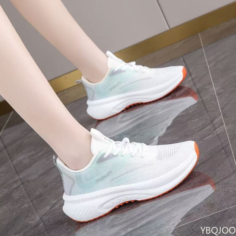 Fashionable versatile Sports shoes women spring summer new mesh breathable hollow casual comfortable soft sole running shoes