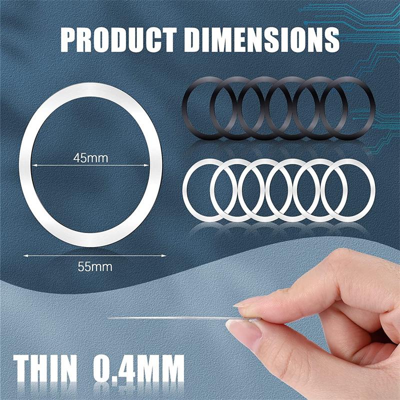 Finger Ring Metal Sheets For Magnetic Car Mobile Phone Holder with Wireless Charging Cellphone Iron Plate Sticker For Magsafe