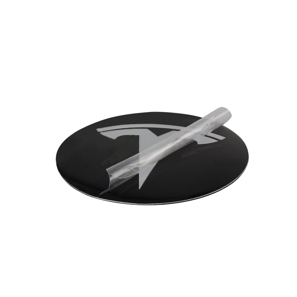 4pc 56mm Emblem Sticker Car Wheel Center Hub Metal Cap For Tesla Model 3 S X Y Cybertruck Style Roadster Invader Car Accessories