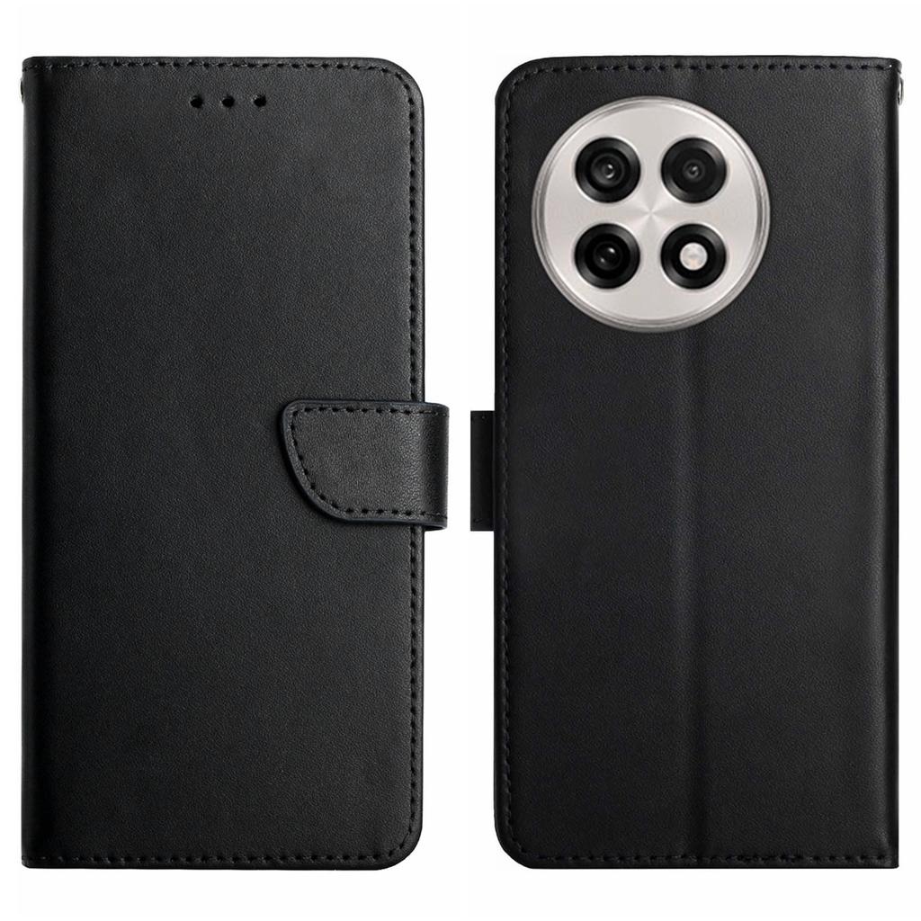 For OnePlus 13 Case Genuine Cow Leather Phone Cover Nappa Texture
