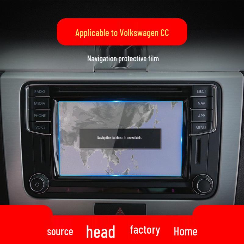 Volkswagen CC Navigation Tempered Film for Center Console & Instrument Panel
