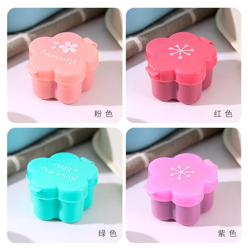 New Portable Condiment Bottle Cat Paw Sauce Container Flower Condiment Bento Japanese Salad Dressing Tomato Sauce Divided Bottle