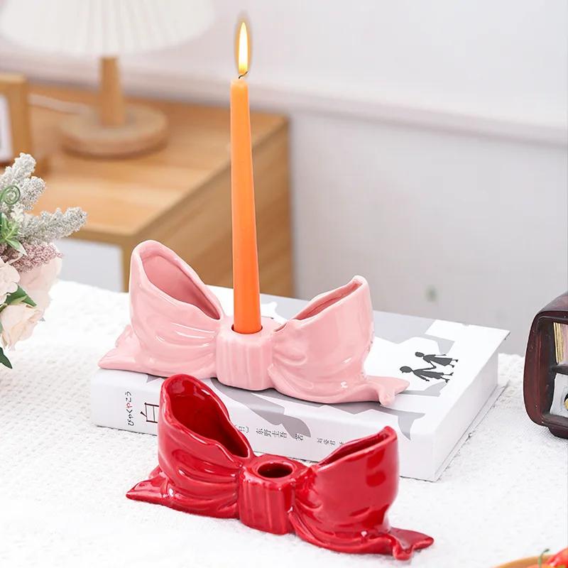Candle Holders Aromatherapy Butterfly Bows Candle Holders Creative Home Decoration Ornaments m