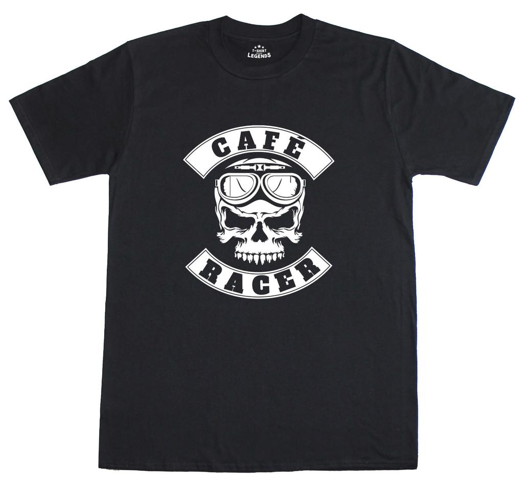 Cafe Racer Herren T-Shirt Biker Motorrad Busy Bee Café und das Ace Café Aufdruck
