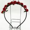 Rose Flower Crown Festival Headband Wedding Garland Floral Hairband Accessory