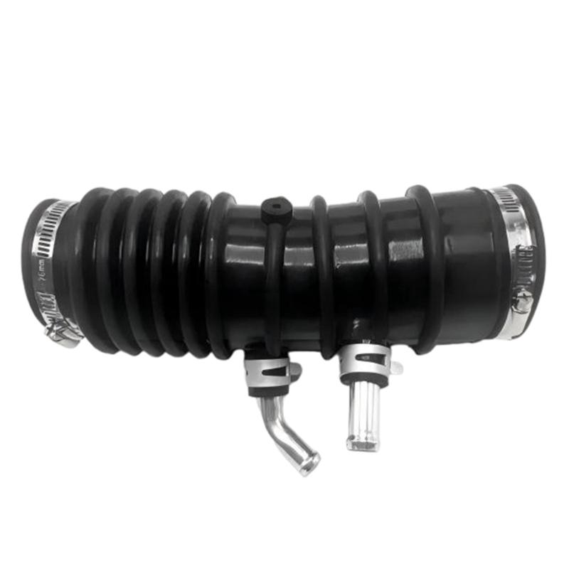 Air Intake Hose Assembly, Corrugated Rubber Hose with Metal Fittings and Clamps 1657788G00 16577-88G00 for D21 Pickup 2WD 3.0L Engine Intake System