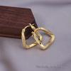 Silver Needle Circle Earrings, Fashionable High-End Copper Ear Hoops, Light Luxury, Versatile Jewelry Accessory.
