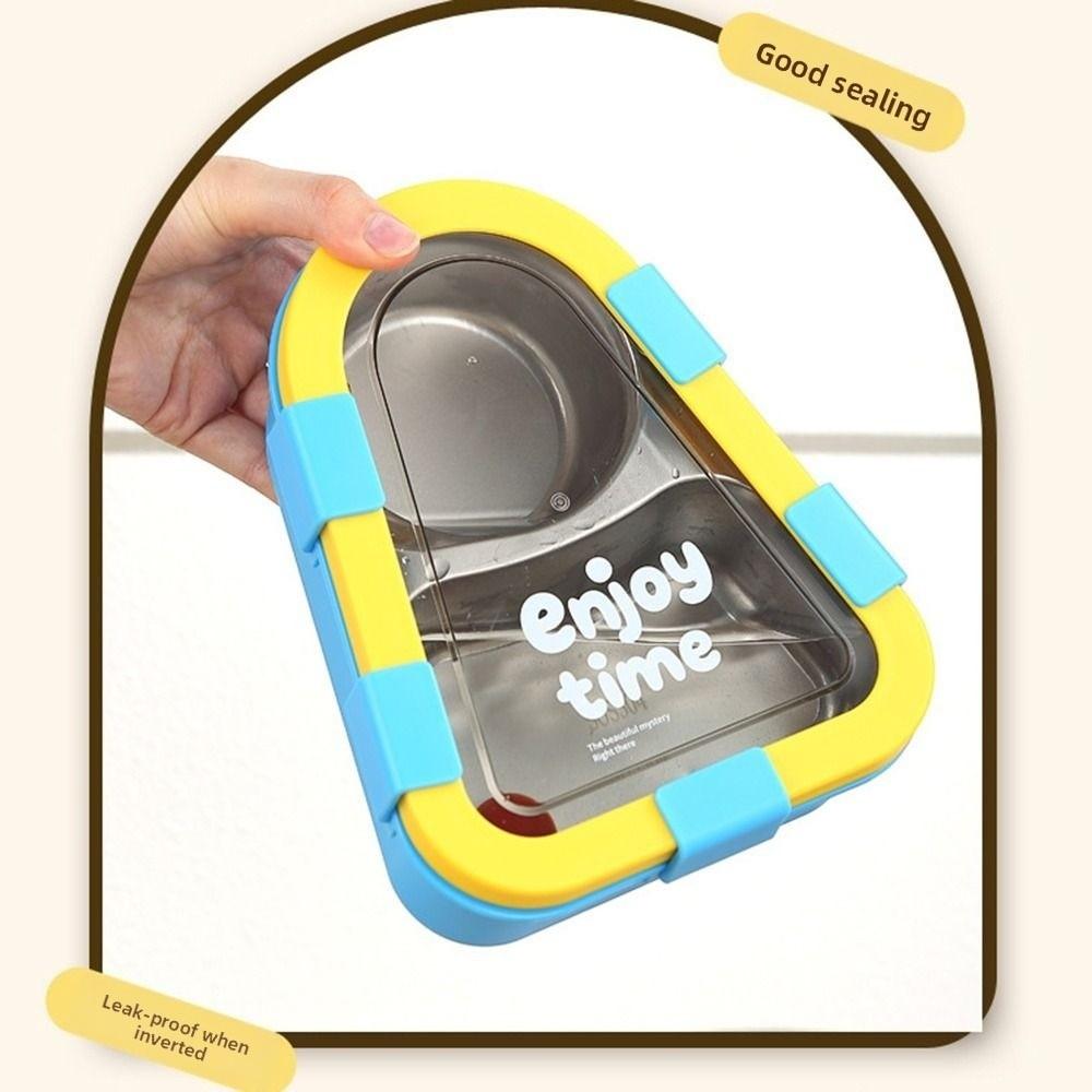 Sealed Insulated Lunch Container Portable Divided Lunch Plate  For Students