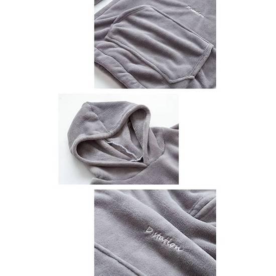 Winter Lose Home Wear Korallen Fleece Doppelseitige Samt Pyjamas Oansatz Lange ärmeln Hosen Warme Pyjamas Set