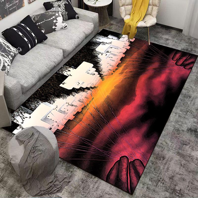 Surreal Hands with Strings suitable as a non-slip mat for the living room or bedroom sofa