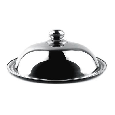 Stainless Steel Pan Cover Round Tall Partial Transparent Visual Glass Soup Pot Lid for Home