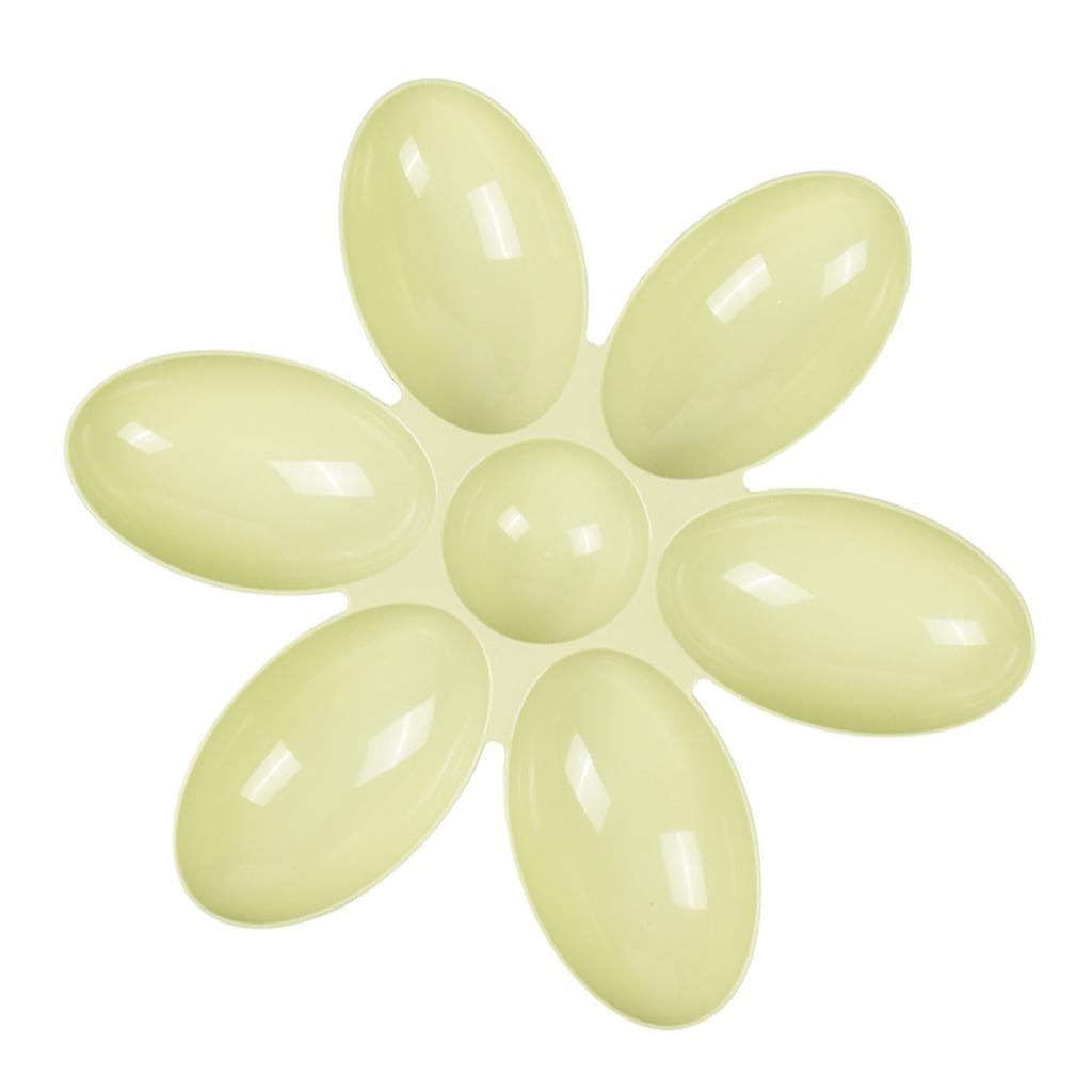 Flower Petals Shaped Pet Feeding Bowl 6 Grids Cat Food Bowl Multifunction Food and Water Cat Dishes for Small Cats and