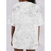 Sommer Neu Limettenscheibe Fruchtprint Schneeflocke Kurzarmhemd T-Shirt Top Rundhalsausschnitt, leicht und atmungsaktiv, geeignet für Frühling, Sommer und Herbst