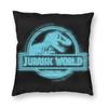 Jurrassix World Logo Pillowcase Polyester Linen Velvet Creative Zip Decorative Pillow Case Bed Cushion Cover