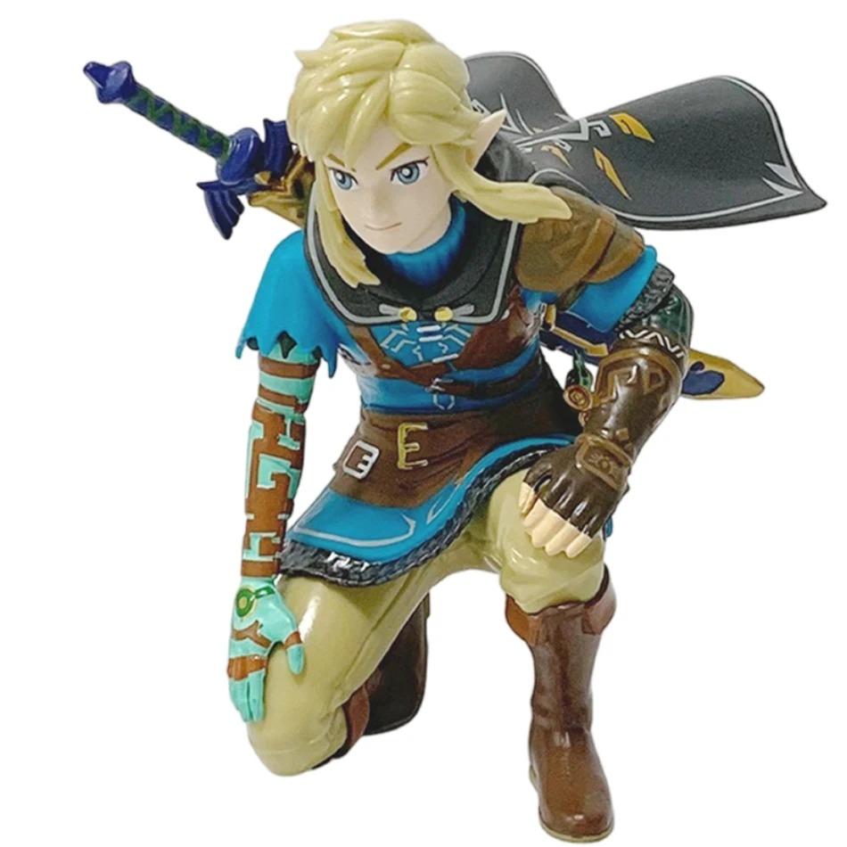 Seller Legend Of Zelda Anime Link Kingdom Of Tears12Cm Squatting Position Statue Game Pvc Handheld Models Dolls Ornaments Gifts