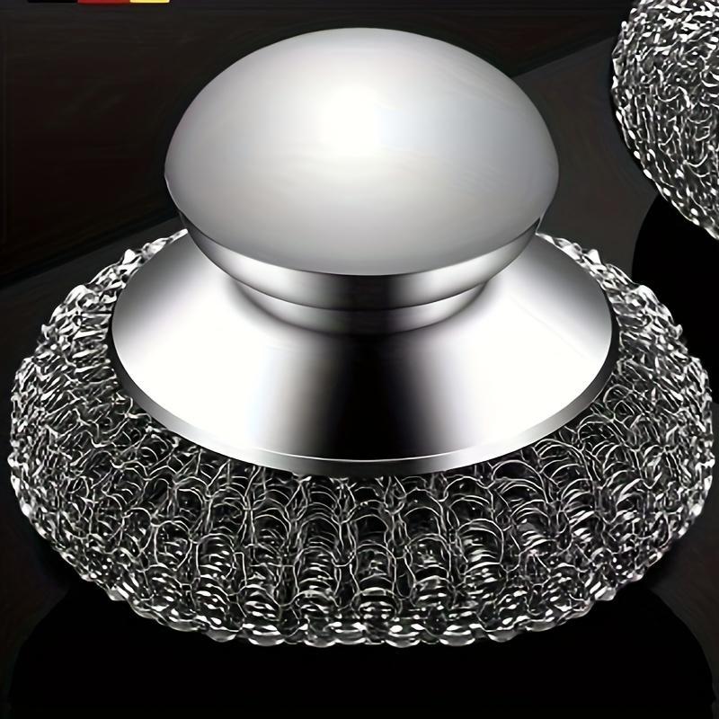 

1 шт. Кухонная щетка для мытья посуды из нержавеющей стали - Ручная посудомоечная машина с эргономичной ручкой для бытовой кухонной утвари, Инструмент для чистки проволочной мочалкой 1