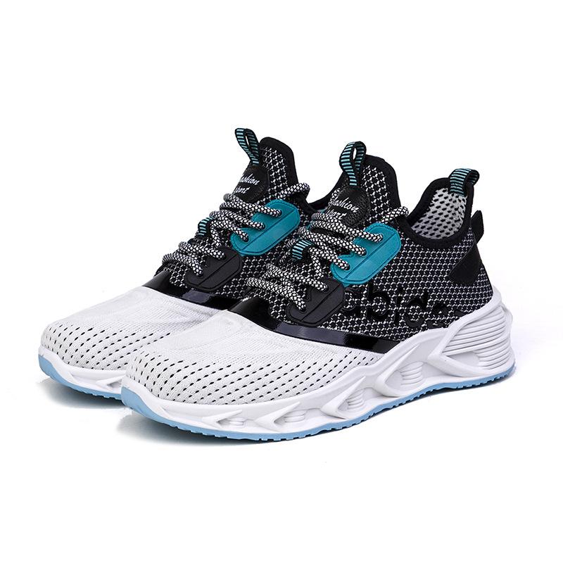 Flying woven upper casual running shoes summer new men's sports shoes mesh breathable men's shoes