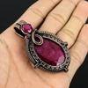 Ruby Pendant Gemstone Jewelry, 999 Copper Wire Wrapped Handmade Pendant, Latest Design Jewelry