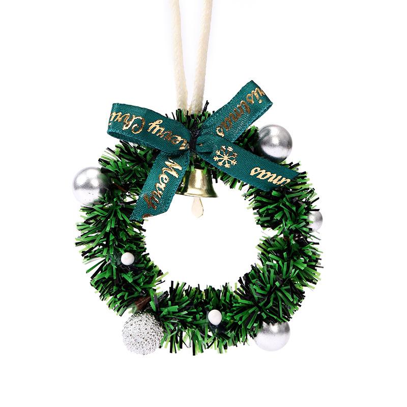 

1 шт./5 шт. Колокольчик Атмосфера Рождественское украшение Венок Декорация Мини Витрина Подвеска для машины Фестивальная подвеска 1pc