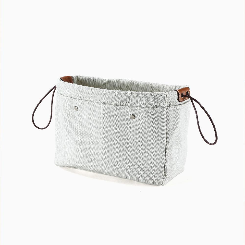 Cotton Bag, Cosmetic Bag, Solid Color, Simple Lady's Handbag, Multi-functional, Large-capacity Inner Liner Storage Bag