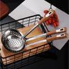 Stainless Steel Strainer Spoon Kitchen Colander Spoon Filter Strainer Food Scoops Perforated Skimmers Colander