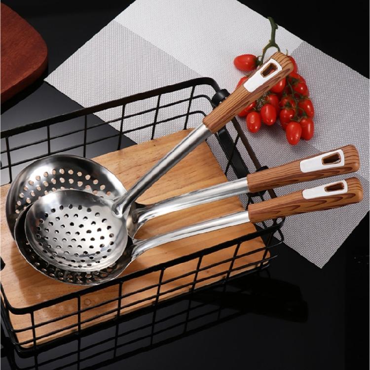 Stainless Steel Strainer Spoon Kitchen Colander Spoon Filter Strainer Food Scoops Perforated Skimmers Colander
