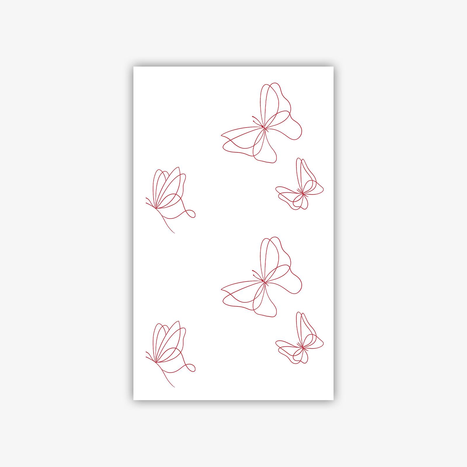 High-end gothic style niche domineering dark fierce snake waist and abdomen tattoo sticker 9*15