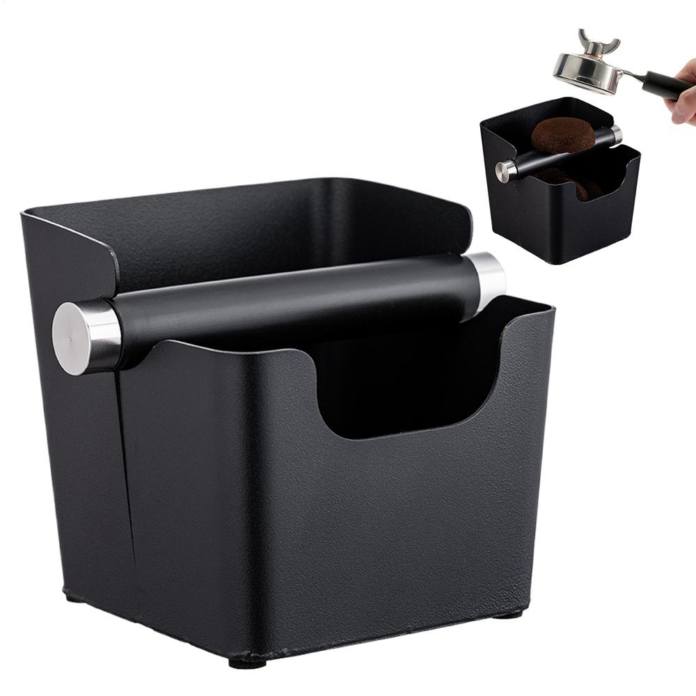 Coffee Knock Box Small Coffee Ground Basin Coffee Ground Basin Coffee Pucks Container With Removable Knock Bar For Home Cafe