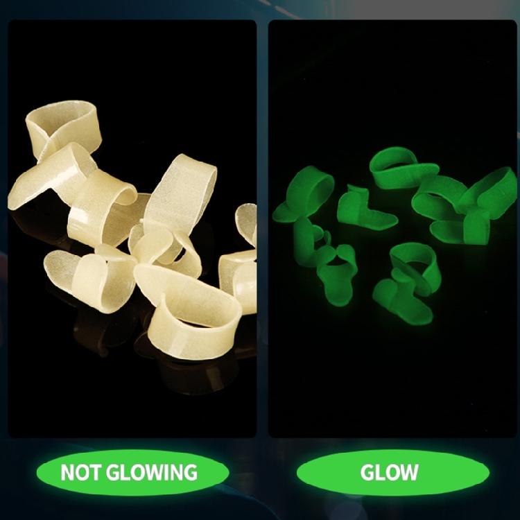 Comfortable Fit Thumb or Finger Glow Picks Ergonomic Shape Design Glowing Guitar Ukulele Picks Reduced Hand Fatigues