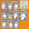 9 ks velikonoční samolepky na okno Happy Easter Bunny Window Clip for Glass Dveře