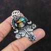American Dichroic Glass Pendant Gemstone Jewelry 925 Sterling Silver Pendant Dragonfly Pendant Handmade Jewelry Gift For Him Antique Pendant