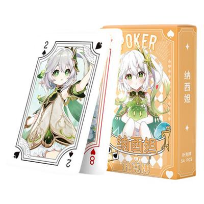 Impact Nahida Cartes à Jouer Poker Jeux de Société Enfant Jouets pour Enfants Jouet Enfant Jeu de Cartes Jeu de Set Anime Buer