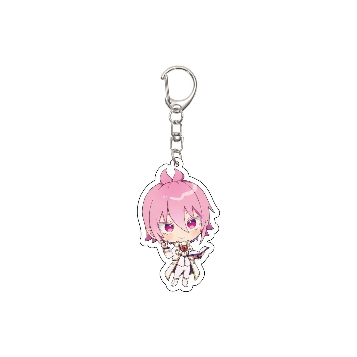 

55MM Anime Welcome to Demon School Iruma kun Keychain Suzuki Iruma/Valac Clara Key Chain Acrylic Model Plate Christmas Gifts 55mm