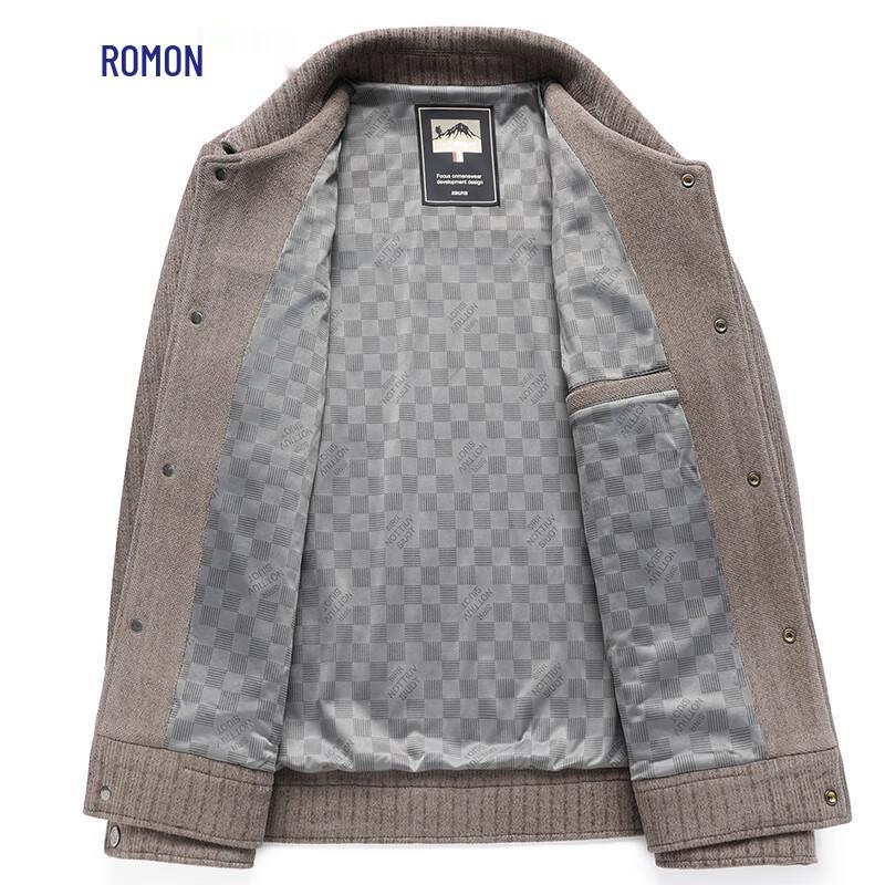 ROMON E Men's Business Casual Lapel Jacket