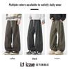 Izzue Men's Washed Distressed Straight Cargo Pants