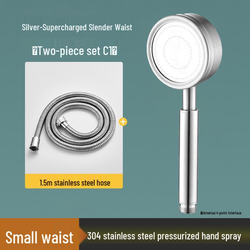 304 Stainless Steel Handheld Shower Head & Hose Set