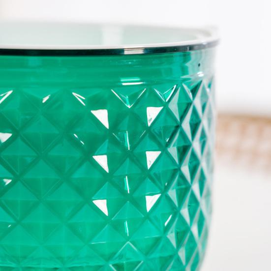Self-absorbing Flowerpot with Absorbent Rope Transparent Water Level Flowerpot Honeycomb Texture Plant Pot for Indoor Plants