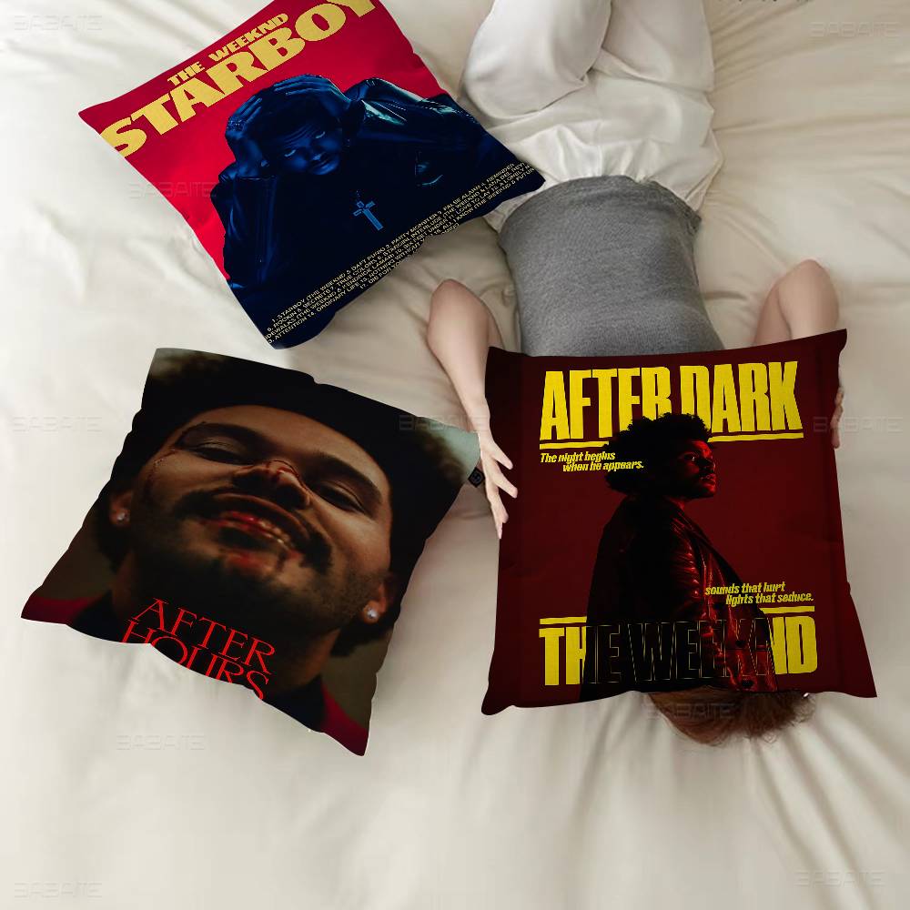 Music Star T-The Weeknd Cushion Cover Car Throw Pillow Case For Sofa Car Christmas Gift 40x40cm 45x45cm