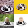 Stainless Steel Egg Holder And Sauce Dish For Kitchen Use