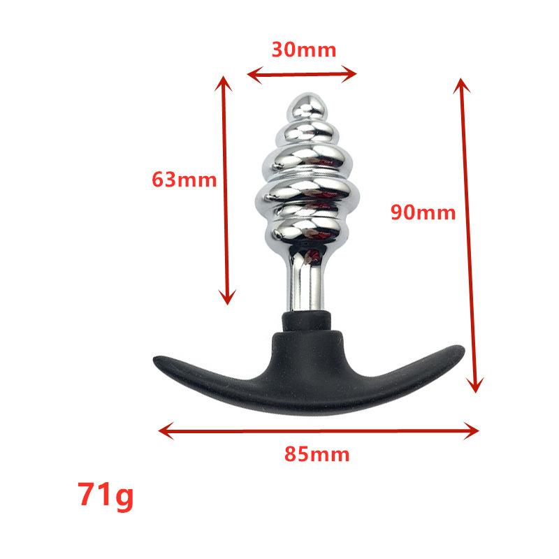 Men's and Women's Outdoor Wear Boat Anchor Metal Silicone Base Butt Plug Expansion Back Court Bolt Adult Sex Product Toys